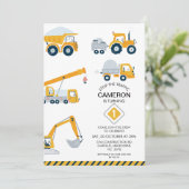 Modern Stop de verkeersconstructie 1e verjaardag Kaart (Staand voorkant)