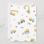 Modern Stop de verkeersconstructie 1e verjaardag Kaart (Achterkant)