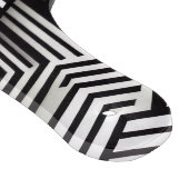 Modern Stout Abstract Monochroom Geometrisch Patro Snijplank (Hoek)