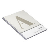 Modern Stout Minimalistisch Professioneel Notitieboek (Rechterzijde)