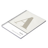 Modern Stout Minimalistisch Professioneel Notitieboek (Linkerzijde)