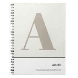 Modern Stout Minimalistisch Professioneel Notitieboek