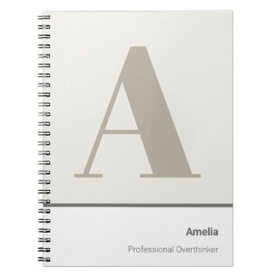 Modern Stout Minimalistisch Professioneel Notitieboek