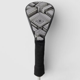 Modern strak Abstract Monochroom Geometrisch Patro Golfheadcover