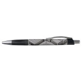 Modern strak Abstract Monochroom Geometrisch Patro Pen (Bovenkant)