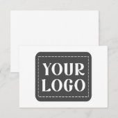 Modern, strak, ophisticated &  bedankkaart (Voorkant / Achterkant)