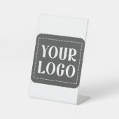 Modern, strak, ophisticated &  reclamebord met voetstuk (Voorkant)