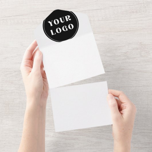 Modern, Strak, stijlvol & Aanpasbaar All In One Uitnodiging (Afscheurbaar)