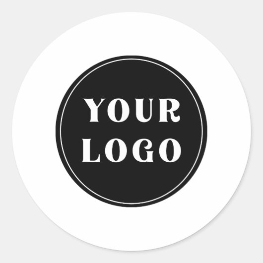 Modern, Strak, stijlvol & Aanpasbaar Ronde Sticker (Voorkant)