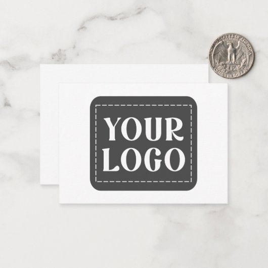 Modern, Strak, Verfijnd & Aanpasbaar Notitiekaartje (Voorkant / Achterkant in situ)