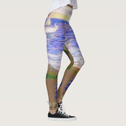 Modern strand landschap leggings (Rechts)
