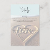 Modern strand met hartkloppingen — details informatiekaartje (Voorkant)