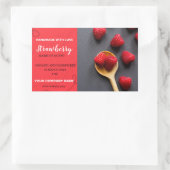 Modern Strawberry Jam Rechthoekige Sticker (Tas)