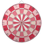 Modern Strawberry Pink Dartbord<br><div class="desc">Een leuk,   en modern strawberry roze,  rood en crème dart board,  ideaal voor het toevoegen van een pop kleur aan uw speelkamer. Maak je klaar om te mikken op de bullseye en verhoog je dartspel!</div>