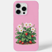 Modern Strawberry Plant iPhone/iPad Case (Achterkant)