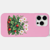 Modern Strawberry Plant iPhone/iPad Case (Achterkant (horizontaal))