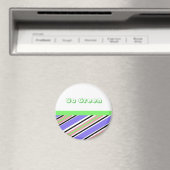 Modern Streep Ga Groen Design Magneet (Insitu (Vaatwasser))
