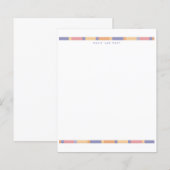 Modern streep papier vel (Voorkant / Achterkant)