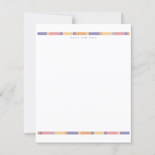 Modern streep papier vel (Voorkant)