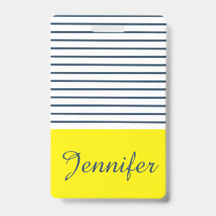 Modern streeppatroon badge