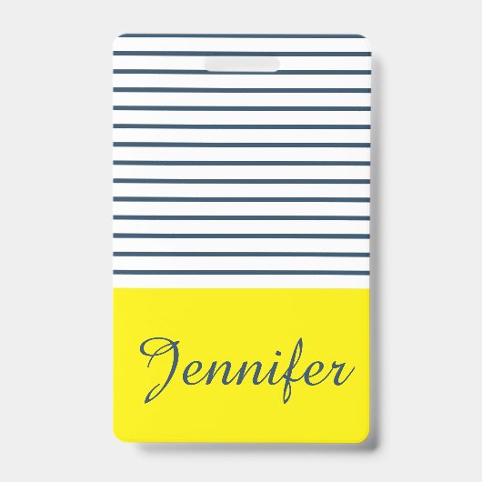 Modern streeppatroon badge (Voorzijde)