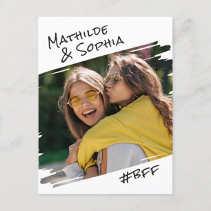 Modern Street Art Voeg je foto toe BBF Beste vrien Briefkaart