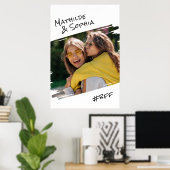 Modern Street Art Voeg je foto toe BBF Beste vrien Poster (Thuiskantoor)