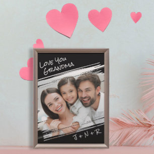 Modern Street Art voegt je fotoliefje toe, oma Poster