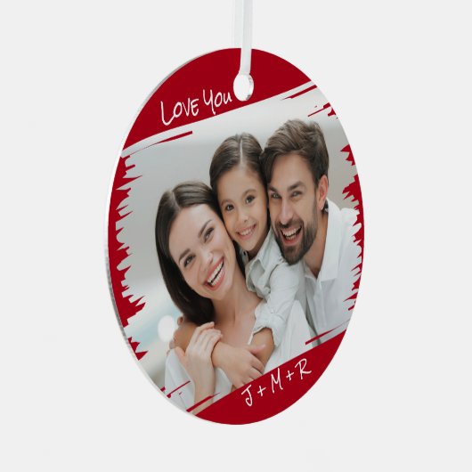 Modern Street Art voegt je foto's toe Metalen Ornament (Voorkant Rechts)