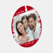 Modern Street Art voegt je foto's toe Metalen Ornament (Voorkant links)