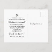 Modern Street Map Pin We hebben New Home Moving be Aankondigingskaart (Achterkant)