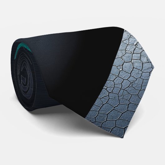 Modern Strength - negro carbón, azul marino y gris Stropdas (Opgerold)