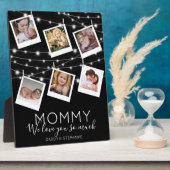 Modern String Lights Mammie Foto Collage Fotoplaat (Zijkant)