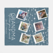 Modern String Lights Photo Collage Fleece Blanket (Voorkant (Horizontaal))