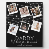 Modern String Lights Photo Collage Fotoplaat (Voorkant)