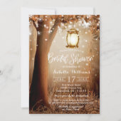 Modern String Lights Rustiek Vrijgezellenfeest Kaart (Voorkant)