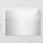 Modern String Lights Silver Retirement Party Kaart (Achterkant)