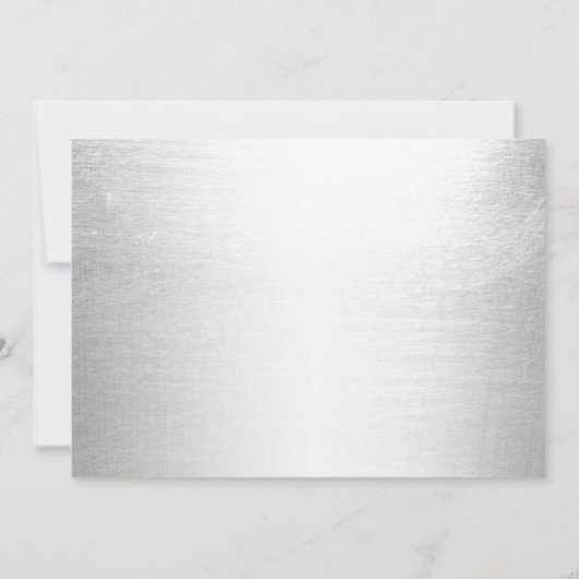 Modern String Lights Silver Retirement Party Kaart (Achterkant)