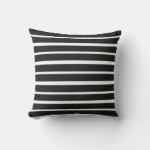 Modern Stripe Black en White Patio Decor