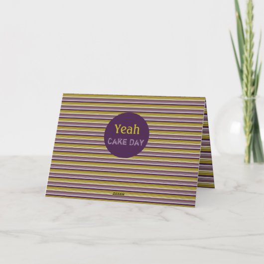 Modern Stripe Designer Paper Kaart (Achterkant)