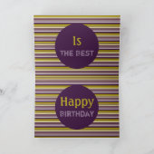 Modern Stripe Designer Paper Kaart (Binnen)