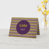 Modern Stripe Designer Paper Kaart (Gele Bloem)