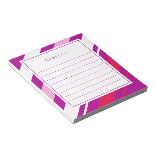 Modern Stripe Diagonaal Notitieblok (Schuin)
