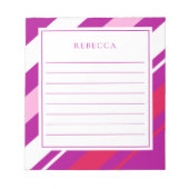 Modern Stripe Diagonaal Notitieblok (Voorkant)
