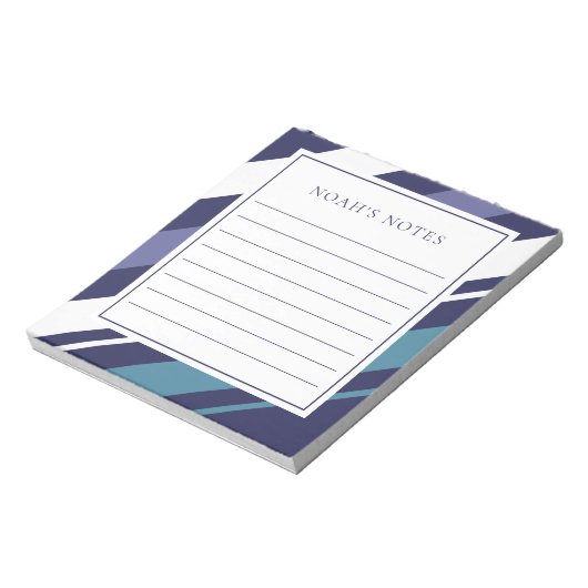 Modern Stripe Diagonaal Notitieblok (Linkerzijde)