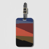 Modern Stripe Kleurrijke Regenboog driehoek patroo Bagagelabel (Voorkant (verticaal))