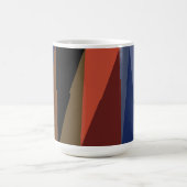 Modern Stripe Kleurrijke Regenboog driehoek patroo Koffiemok (Center)