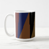 Modern Stripe Kleurrijke Regenboog driehoek patroo Koffiemok (Links)