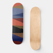 Modern Stripe Kleurrijke Regenboog driehoek patroo Persoonlijk Skateboard (Voorkant)