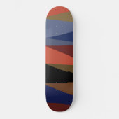Modern Stripe Kleurrijke Regenboog driehoek patroo Persoonlijk Skateboard (Voorkant)